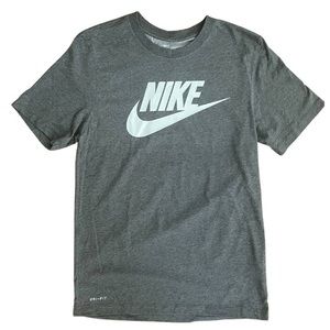 Nike Tee Shirt icon futura, heather grey, dri-fit
